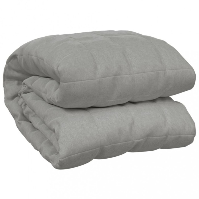Patura grea, gri, 135x200 cm, 10 kg, material textil