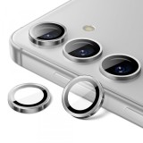 Folie de protectie Camera Spate Lito S+ pentru Samsung Galaxy S24 S921, Sticla Securizata, Gri Metalic
