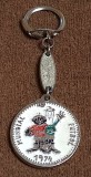Breloc (rar) fotbal - Mascota &quot;TIP si TAP&quot; Campionatul Mondial de Fotbal GERMANIA 1974