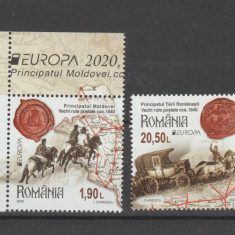 ROMANIA 2020 -EUROPA - Vechi rute postale--Serie 2 timbre LP.2280 MNH