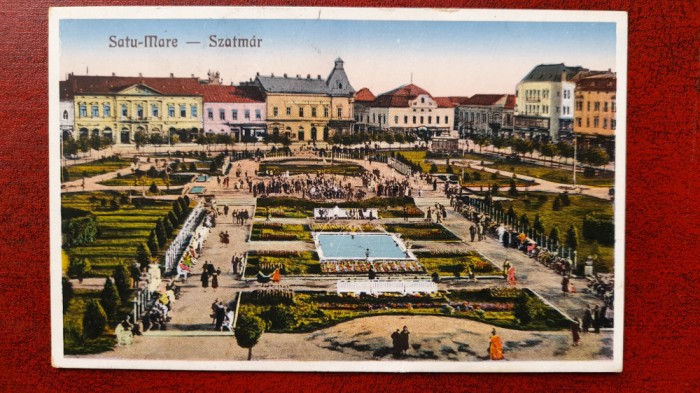 Satu-Mare-Piata centrala-ed.1931-C.P.circ.- RARA