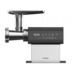 Masina de tocat HMG-DTSS2500, 2500W, control Touch, accesoriu rosii, 2.5 Kg/min, functie reverse, Inox