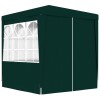 Gossi cort de petrecere profesional cu pereti verde 2 x 2 m, 90 g/m2