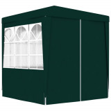 Gossi cort de petrecere profesional cu pereti verde 2 x 2 m, 90 g/m2