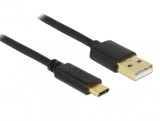 Cablu USB tip C (device) la USB 2.0-A (host) 2m, Delock 83327