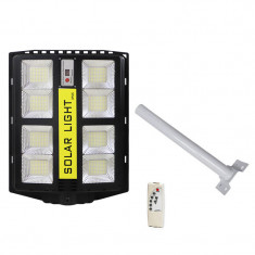 Lampa solara LED, cu telecomanda si suport prindere, 540W foto