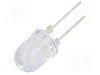 Dioda LED, 10mm, portocalie, 20...26lm, 130mA, 2...2,6V, OPTOSUPPLY - OS5OGDA131U