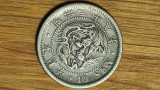 Japonia - moneda de colectie rara - 10 sen 1905 / 年八十三治明 -Meiji - f frumoasa !, Asia, Argint