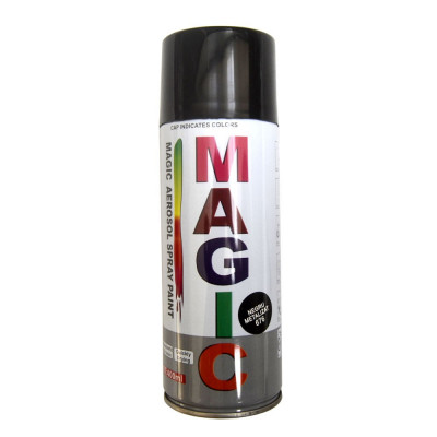 Spray vopsea MAGIC Negru metalizat 676 , 400 ml. Kft Auto foto