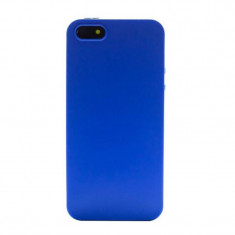 Husa Silicon Slim iPhone 5/5S Albastru Mat foto