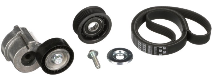 GATES K016PK1380 Micro-V&reg; Kit Set curea transmisie cu caneluri