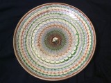 Arta si Traditie - Farfurie dimensiuni mari din ceramica model deosebit realizata de Mischiu Stefan / Horezu !
