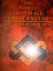 Din Tainele Vietii Si Ale Universului - Scarlat Demetrescu ,549205 foto