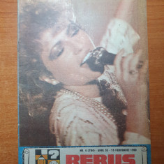 revista rebus 15 februarie 1990-revista de divertisment-1 singur rebus completat