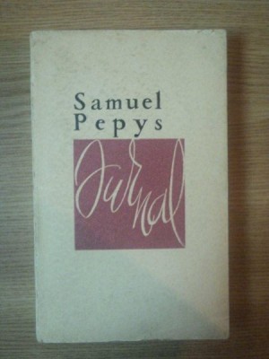 JURNAL de SAMUEL PEPYS , 1965 foto