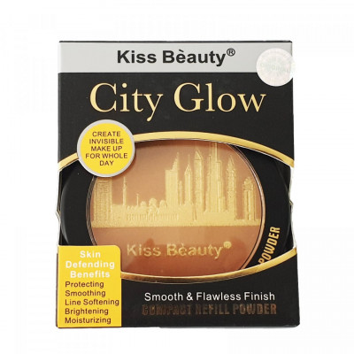 Iluminator Kiss Beauty City Glow, Smooth &amp;amp; Flawless Finish, 03 foto