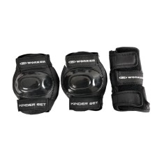 Aparatori role WORKER Kinder 6-Piese Set, Marime L, Negru