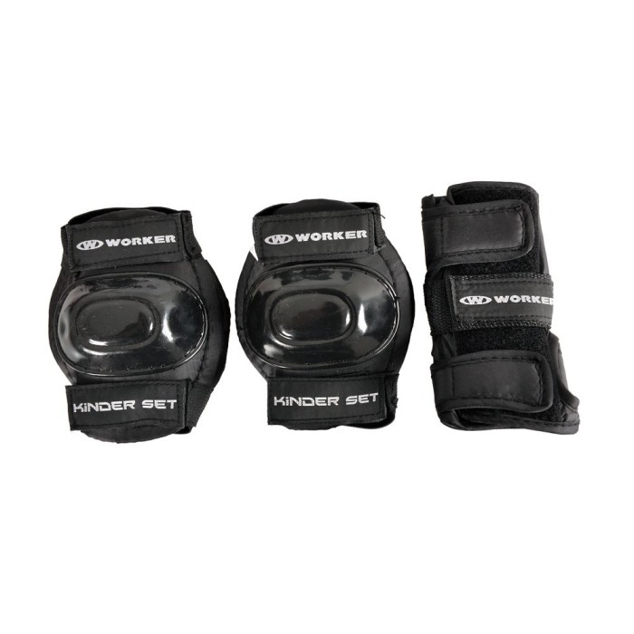 Aparatori role WORKER Kinder 6-Piese Set, M, Negru