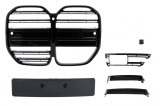 Grila Centrala BMW Seria 3 G22 Coupe G23 Cabrio (2020-2027) Negru Lucios Performance AutoTuning