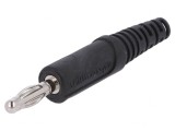 Mufă Banană 4mm Neagră 32A