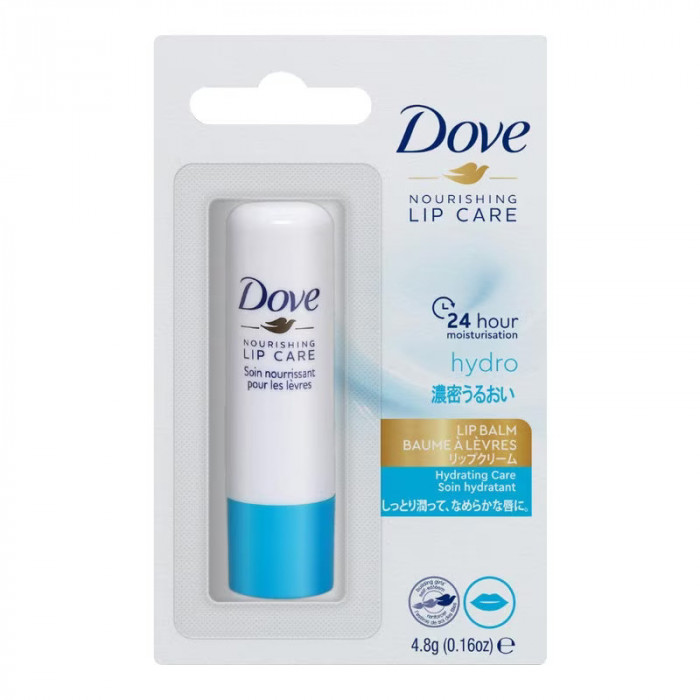 Balsam de Buze, Dove, Hydro, Ingrijire si Hidratare Buze Uscate si Crapate, 4.8gr