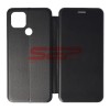 Husa Flip Cover OPPO A15, Piele Ecologica, Protectie 360, Neagra
