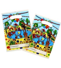 Set 10 pungi cadou pentru petrecere, model piscina 24.5cm x 17.5cm