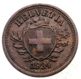 1.286 ELVETIA 1 RAPPEN 1934 B