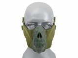 Masca Half Face Skull CS Olive