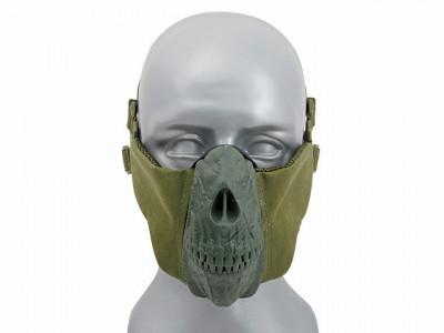 Masca Half Face Skull CS Olive foto