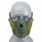 Masca Half Face Skull CS Olive