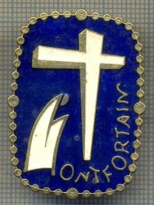 Y 952 INSIGNA- RELIGIOASA - ESOTERISM - MONT FORTAIN -PENTRU COLECTIONARI foto