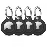 Husa Tech-Protect Rough pentru Apple AirTag, Set 4 bucati, Neagra