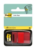 Cumpara ieftin Index Clasic Post-it 25.4 mm x 43.2 mm 50 file in dispenser Index Post-It 3M plastic rosu