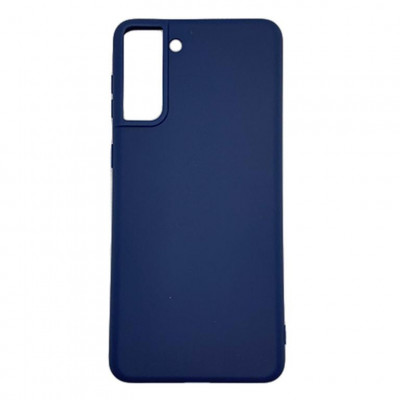 Husa Telefon Silicon Samsung Galaxy S21 g991 5G Matte Dark Blue foto