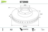 Disc Frana VALEO 672900