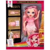 Papusa Rainbow High, Pretty in Paris Fashion, Bella, 248781EUC