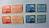 ROMANIA 1949 - LP 258 / LP 258 a CONFERINTA UNIUNII INTERNATIONALE A MUNCITORILOR DIN TRANSPORTURI - DANTELAT+NEDANTELAT MNH (T253)