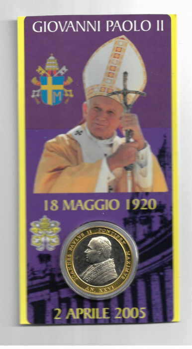 Vatican GIOVANNI PAOLO II - PAPA WOJTYLA - MEDALIE