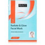 Cumpara ieftin Beauty Formulas Clear Skin Radiate &amp; Glow masca pentru albirea tenului pentru regenerarea pielii 1 buc