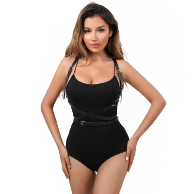 Eross top Front X Belts S/M Black foto