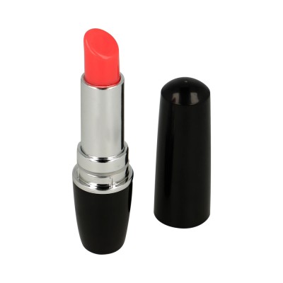 Vibrator ruj, OHMAMA, lungime 9 cm, diametru 2.3 cm, rosu/negru foto