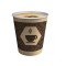 Set 100 pahare carton + 100 capace pentru cafea, 200 ml