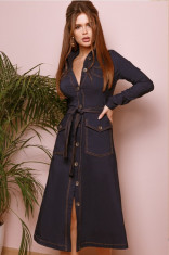 Rochie eleganta din denim foto