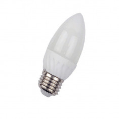 Bec Bl Led Lumanare E27, model C35, 5W=45W, 6400K, lumina rece