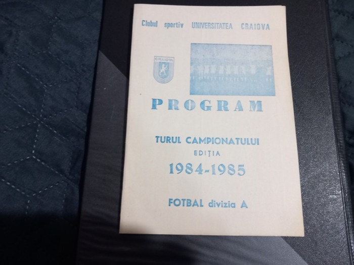 Program Tur 1984-1985 U Craiova