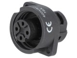 Soclu WA22 mamă 4 pini IP67 16A 400V terminal şurub