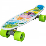 Cumpara ieftin Penny board Action One, 22 ABEC-7 PU, Aluminium Truck, Pink Skull