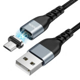 Cumpara ieftin Cablu Date Hoco U96 USB to MicroUSB Magnetic 1.2m Negru