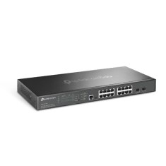 Switch TP-Link cu management Omada 16-Port 2.5G and 2-Port 10GE SFP+ L2+ Managed Switch with 8-Port PoE+ &quot;SG3218XP-M2&quot; (timbru verde 2 lei)